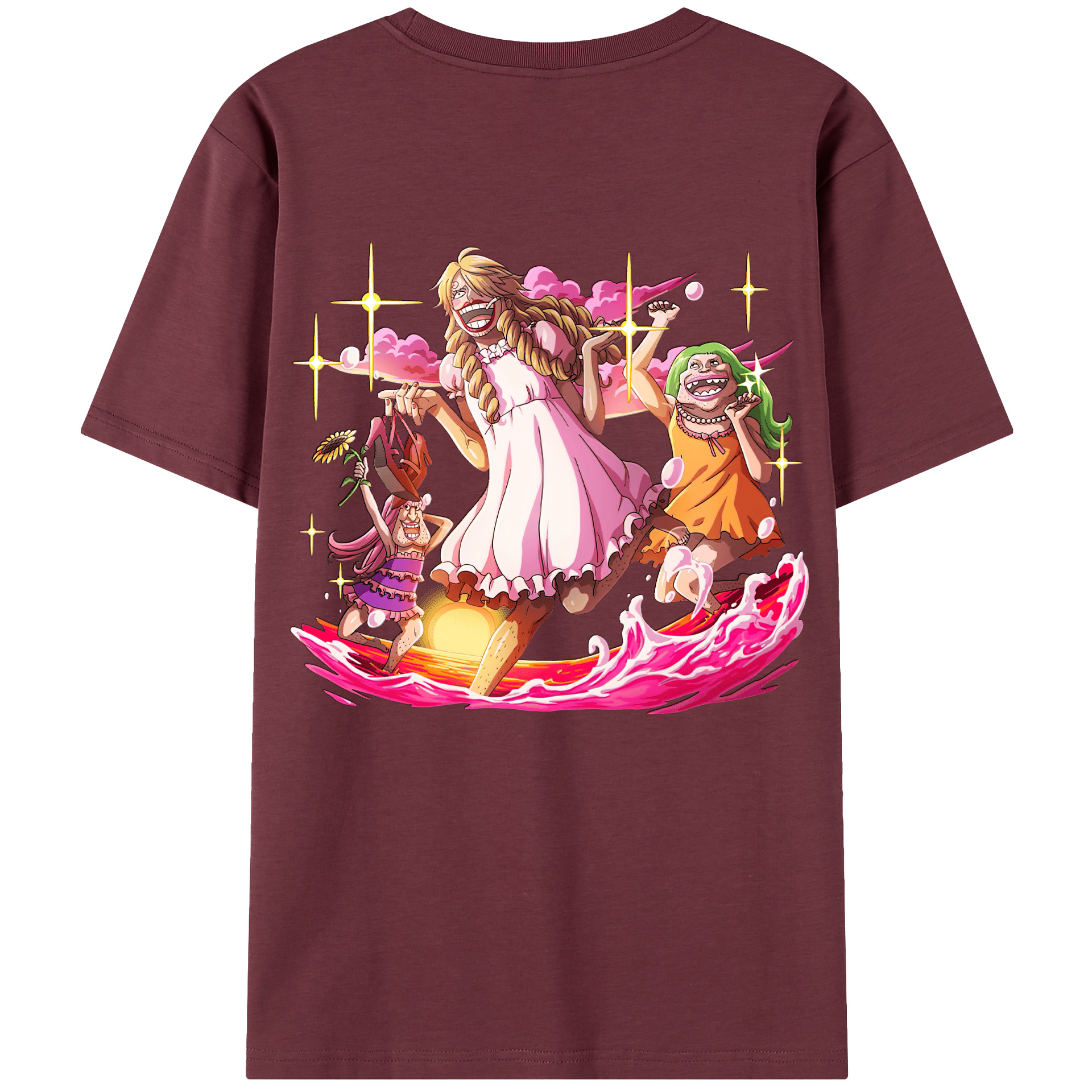 ワンピース サンジ ONE PIECE Sanji 綿100％半袖Tシャツ（背面プリント）